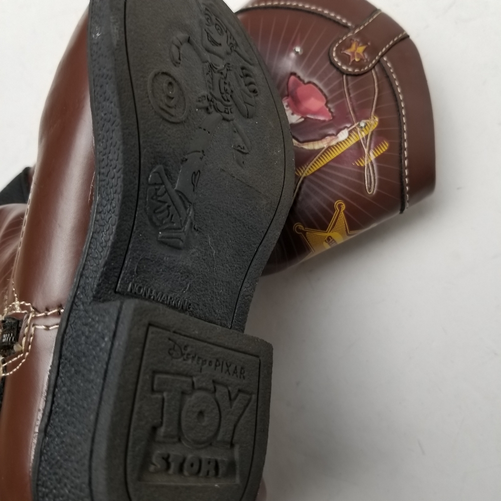 Toy Story Toddler Girl Woody Western Boots Size 9 - Picture 4 of 6